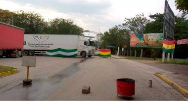 Fronteira com a Bolívia segue fechada por protesto e mais de 100 entregas vão atrasar em MS