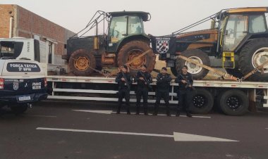 Polícia Militar em Três Lagoas recupera tratores furtados em Horto Florestal