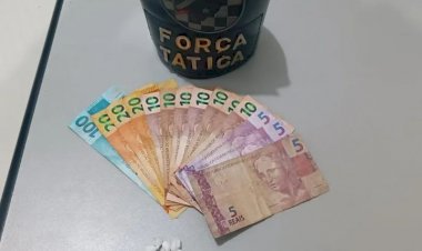 Polícia Militar prende homem por tráfico de drogas no bairro Industrial de Lourdes, em Paranaíba