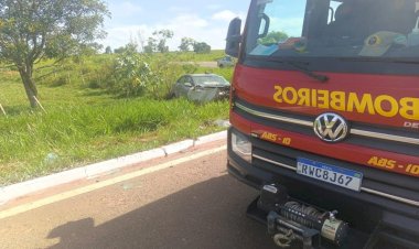 Acidente de Trânsito no Trevo Vera Cruz Mobiliza Corpo de Bombeiros em Inocência