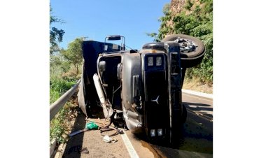 Grave acidente de trânsito na Serra de Figueirão deixa um homem gravemente ferido