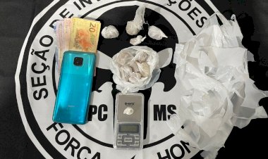 POLÍCIA CIVIL PRENDE EM FLAGRANTE AUTOR DE TRÁFICO DE DROGAS EM NOVA ANDRADINA