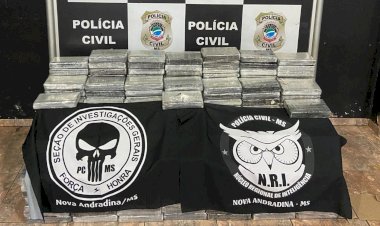 Polícia Civil prende homem que transportava 550kg de cocaína em Nova Andradina
