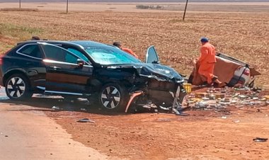 Grave acidente na GO 050 sentido Chapadão do Céu deixa uma grávida e um idoso feridos