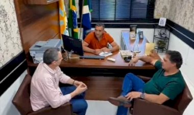 O presidente da Câmara Marcelo Costa, recebeu visita do ex-prefeito Joce Krug
