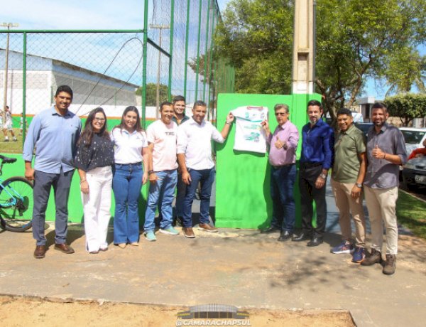 Câmara Municipal de Chapadão do Sul garante investimento e contribui para entrega do Centro Esportivo Esperança