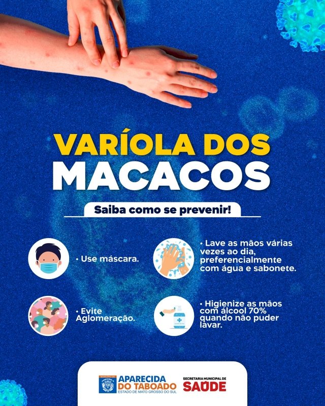 Vamos nos prevenir contra a varíola dos macacos