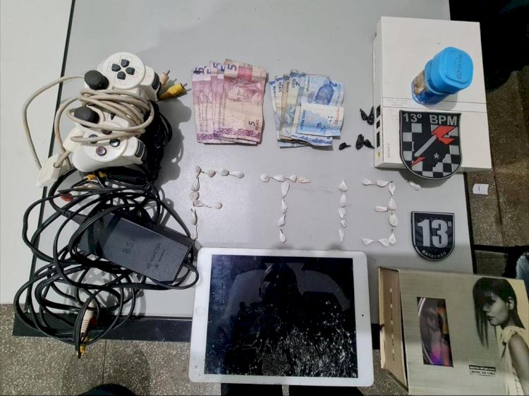 Polícia Militar prende traficante de drogas e recupera objetos furtados em Paranaíba