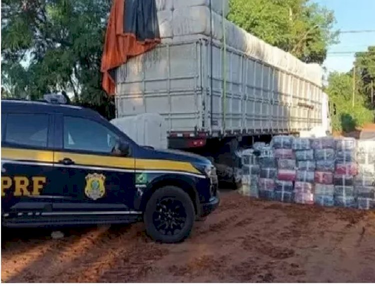 Polícia apreende 1,5 tonelada de maconha em carga de algodão