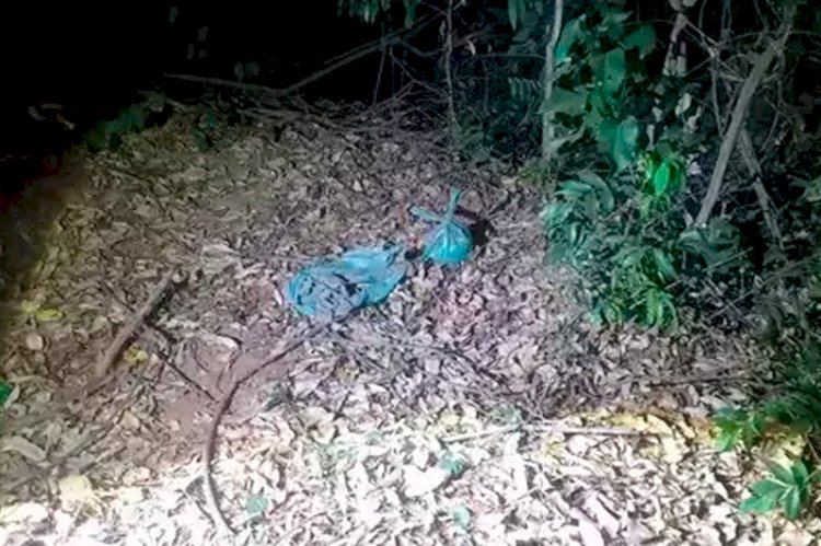 Feto encontrado em mata foi enterrado pelo pai