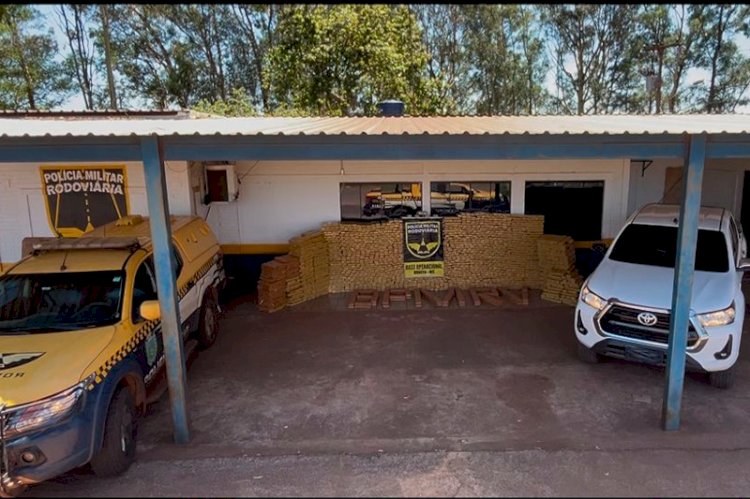 PMRv prende homem transportando mais de 2 toneladas de drogas com uma caminhonete