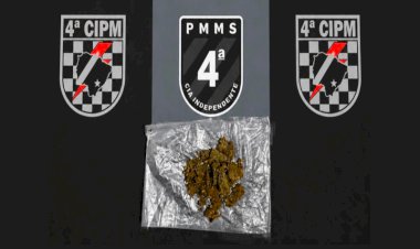 Fumava maconha com uma menor e acaba presa pela Força Tática da PM em Chapadão do Sul