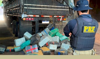 PRF apreende 5,2 toneladas de maconha escondidas em carga de milho no MS