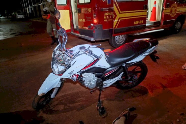 Três vítimas com ferimentos graves em dois acidentes com motocicletas em Chapadão do Sul