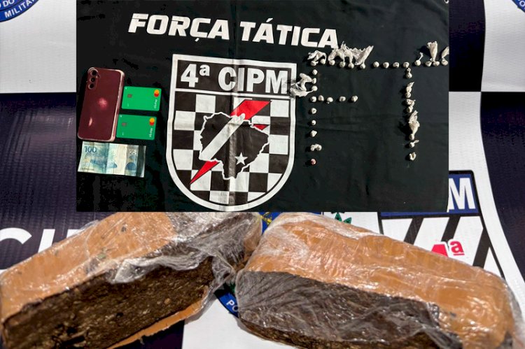 PM prende casal e apreende menor por tráfico de drogas em Chapadão do Sul