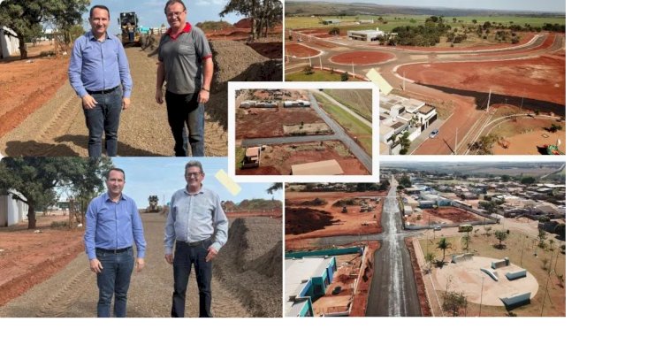 Prefeito Ivan Xixi acompanha avanço das obras de pavimentação e drenagem que integram pacote histórico de mais de R$ 70 milhões em Paraíso das Águas