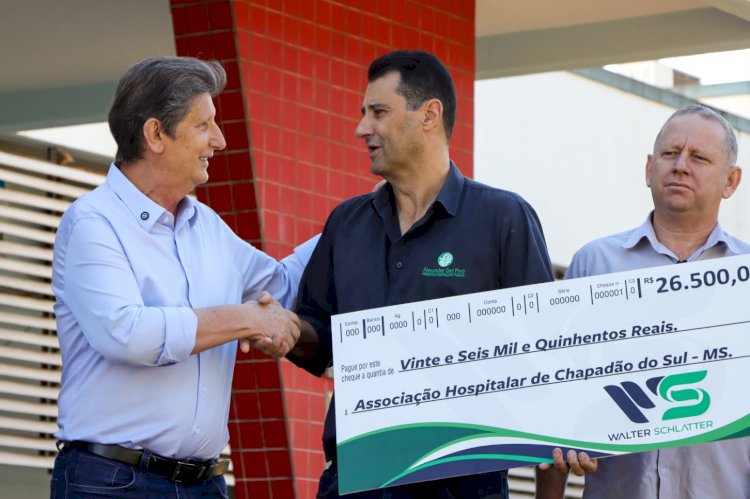 Salário de julho do prefeito é destinado à Associação Hospitalar de Chapadão do Sul