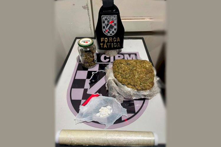 PM apreende mais de 440g de drogas e prende homem por tráfico em Chapadão do Sul