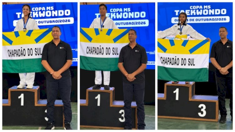 Taekwondo de Chapadão do Sul conquista 2º lugar por equipes na Copa MS 2026